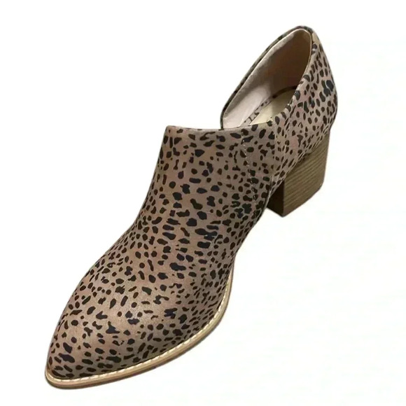 BC Born in California Vegan Leopard Print Low Bootie Size 6.5 - Picture 9 of 9